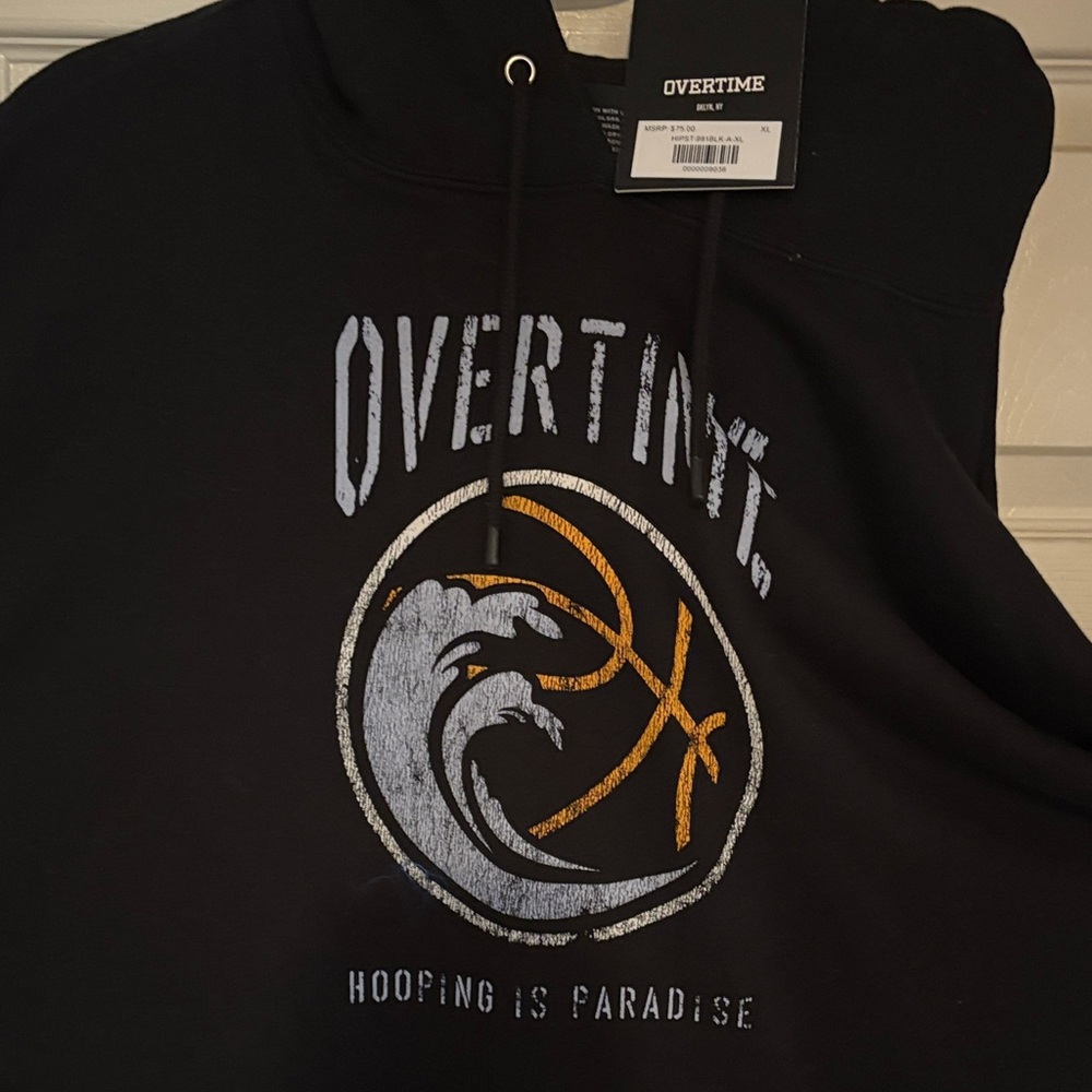 Overtime Black Graphic Hoodie